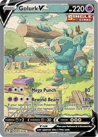 Golurk V (Alternate Full Art) - Evolving Skies #182/203