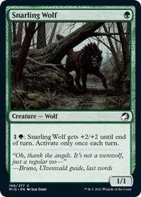 Snarling Wolf - Innistrad: Midnight Hunt - 199