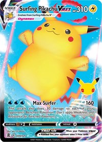 Surfing Pikachu VMAX - Pokemon Celebrations #009/025