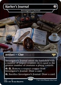 Harker's Journal - Investigator's Journal - Innistrad: Crimson Vow - 345