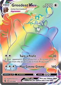 Greedent VMAX (Secret) - Fusion Strike #272/264