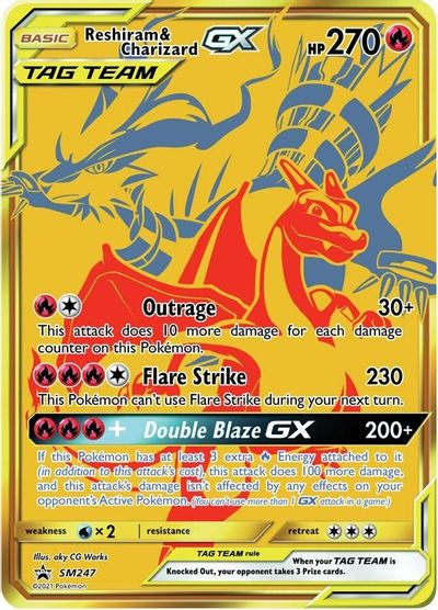 Reshiram & Charizard GX #SM247