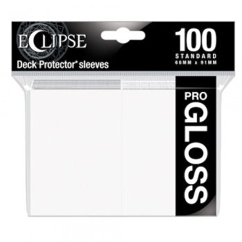 Ultra Pro: Eclipse Gloss Deck Protector, Arctic White - 100 ct