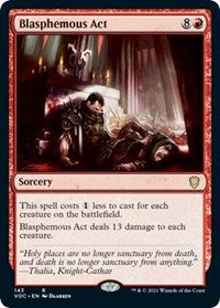 Blasphemous Act - Commander: Innistrad: Crimson Vow - 143