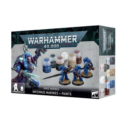 Games Workshop Warhammer 40,000: Infernus Space Marines + Paints Set