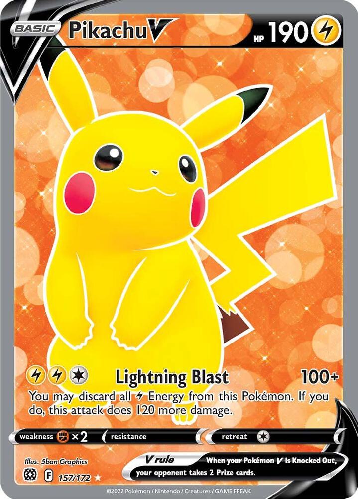 Pikachu V (Full Art) - Brilliant Stars #157/172