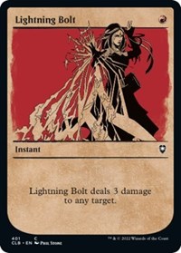 Lightning Bolt (Showcase) - Commander Legends: Battle for Baldur's Gate - 401