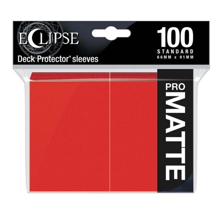 Ultra Pro: Eclipse Matte Card Sleeves: Apple Red (100)