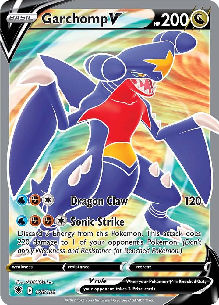 Garchomp V (Full Art) - Astral Radiance #178/189