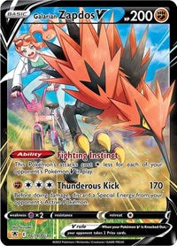 Galarian Zapdos V - Astral Radiance Trainer Gallery #TG19/TG30