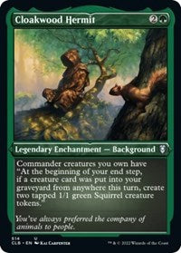 Cloakwood Hermit (Foil Etched) - Commander Legends: Battle for Baldur's Gate - 514