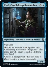 Vhal, Candlekeep Researcher - Commander Legends: Battle for Baldur's Gate - 102