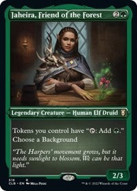 Jaheira, Friend of the Forest (Foil Etched) - Commander Legends: Battle for Baldur's Gate - 518