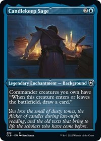 Candlekeep Sage (Foil Etched) - Commander Legends: Battle for Baldur's Gate - 482