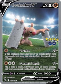 Conkeldurr V (Alternate Full Art) - Pokemon GO - 074/078