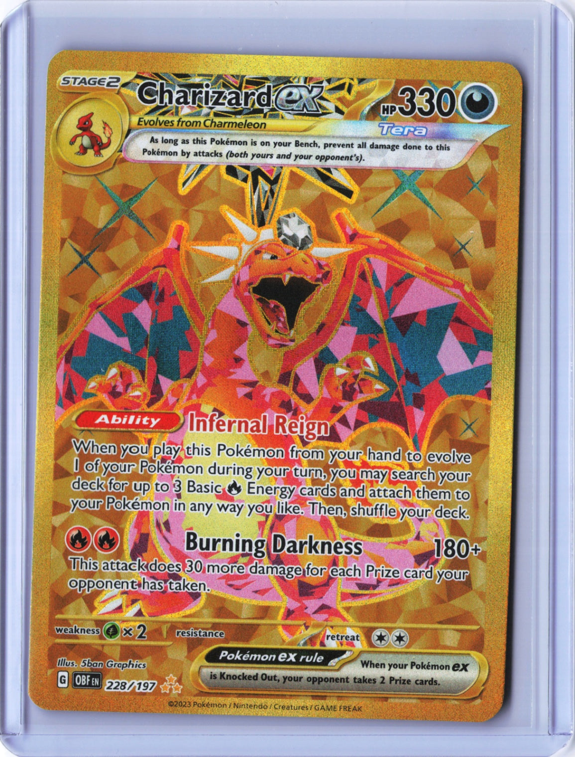 Charizard ex - Hyper Rare SV03: Obsidian Flames 228/197 NM