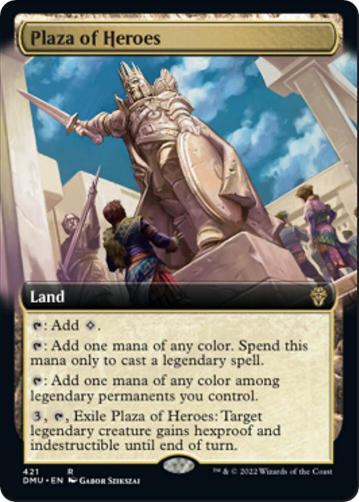 Plaza of Heroes (Extended Art) - Dominaria United #421