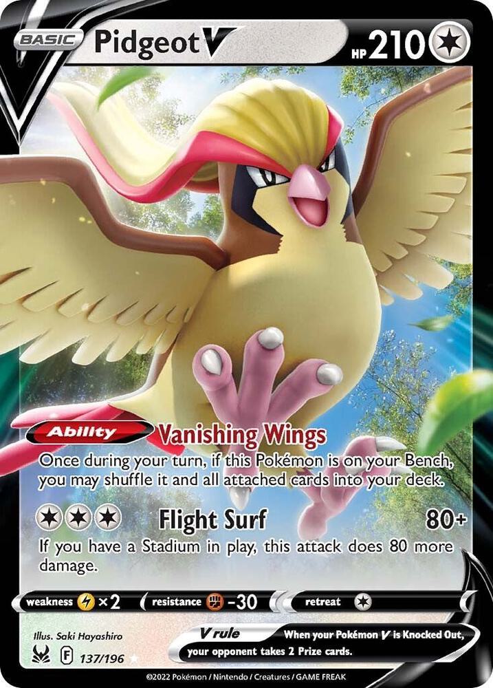 Pidgeot V - Lost Origin #137/196