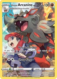 Hisuian Arcanine - Lost Origin Trainer Gallery #TG08/TG30