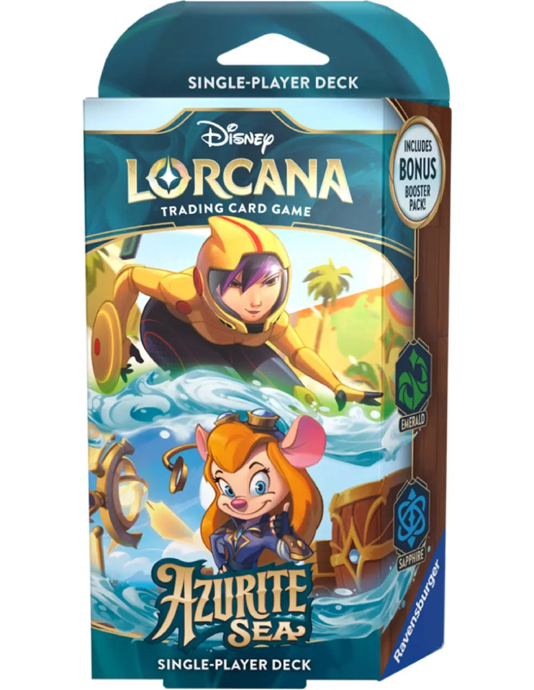 Disney Lorcana: Azurite Sea - Starter Deck / Emerald & Sapphire