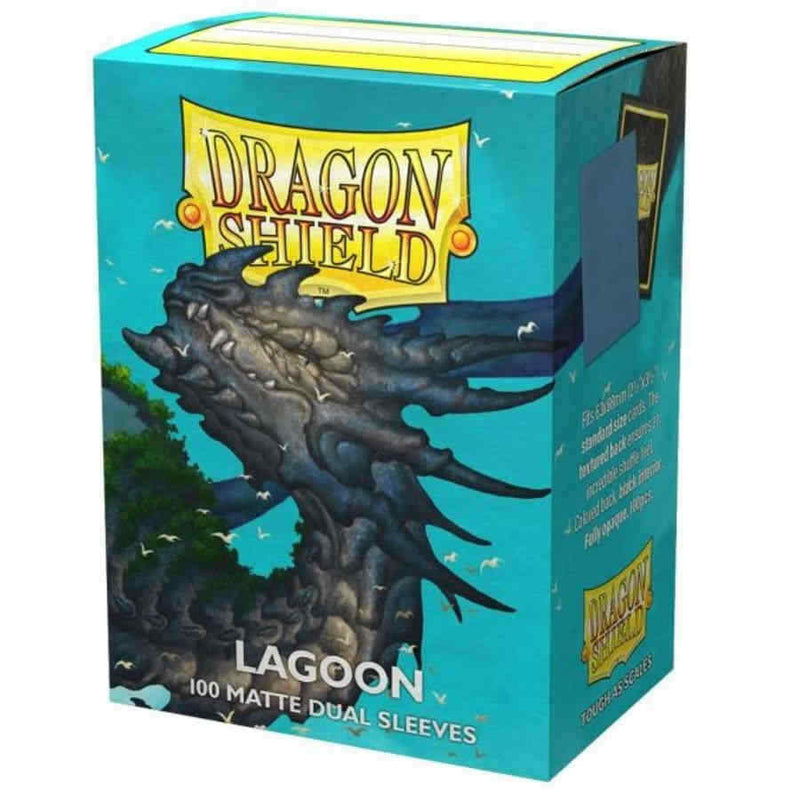 Dragon Shields: Dual Matte Lagoon Blue - Card Sleeves 100 Count