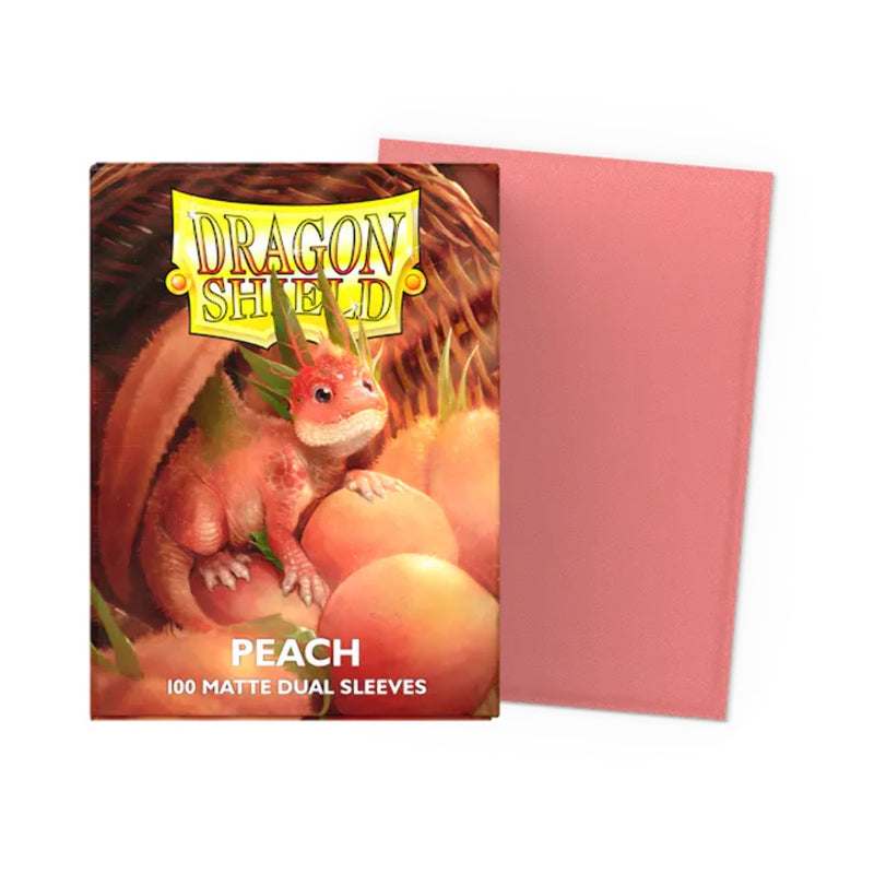 Dragon Shield: Dual Matte Peach - Card Sleeves 100 ct