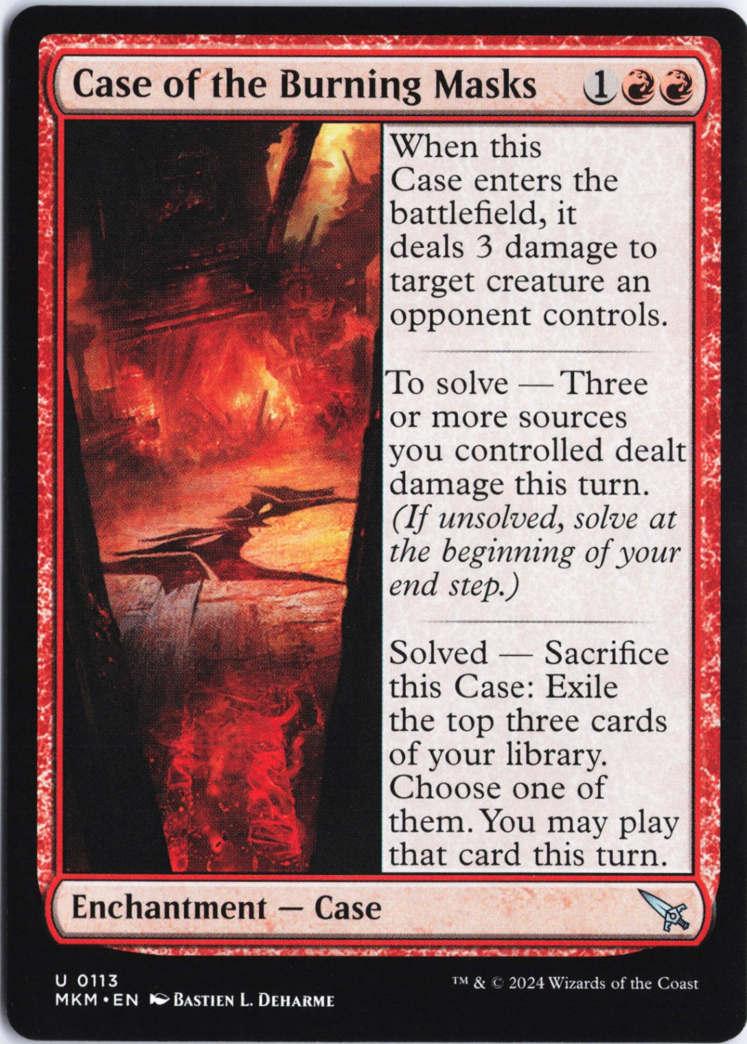 Case of the Burning Masks U Murders at Karlov Manor 113 NM