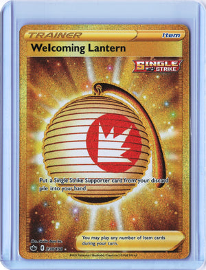 Welcoming Lantern (Secret) Secret Rare SWSH06: Chilling Reign 230/198 NM
