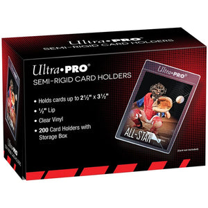 Ultra Pro: Semi-Rigid Card Holders 1/2" Lip 200ct