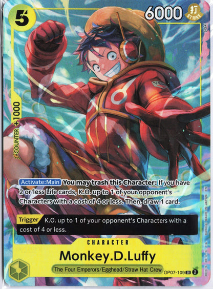 Monkey.D.Luffy (Illustration Box Vol.3) SR One Piece Promotion Cards OP07-109 NM