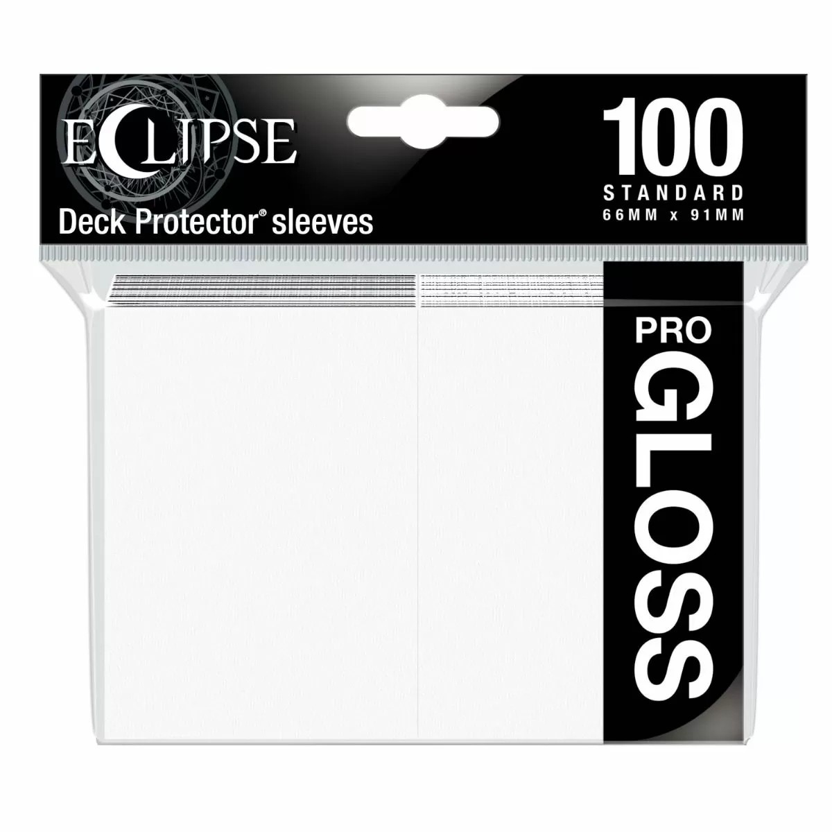 Ultra Pro: Eclipse Gloss Deck Protector, Arctic White - 100 ct