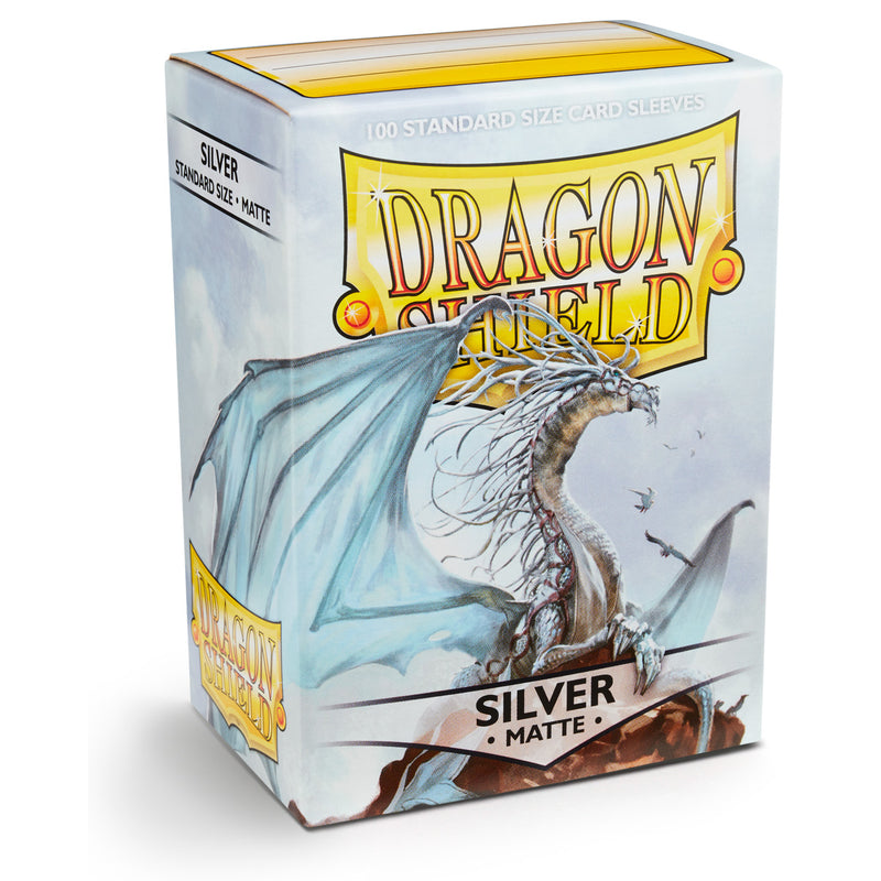 Dragon Shield: Matte Silver, 100 Card Sleeves