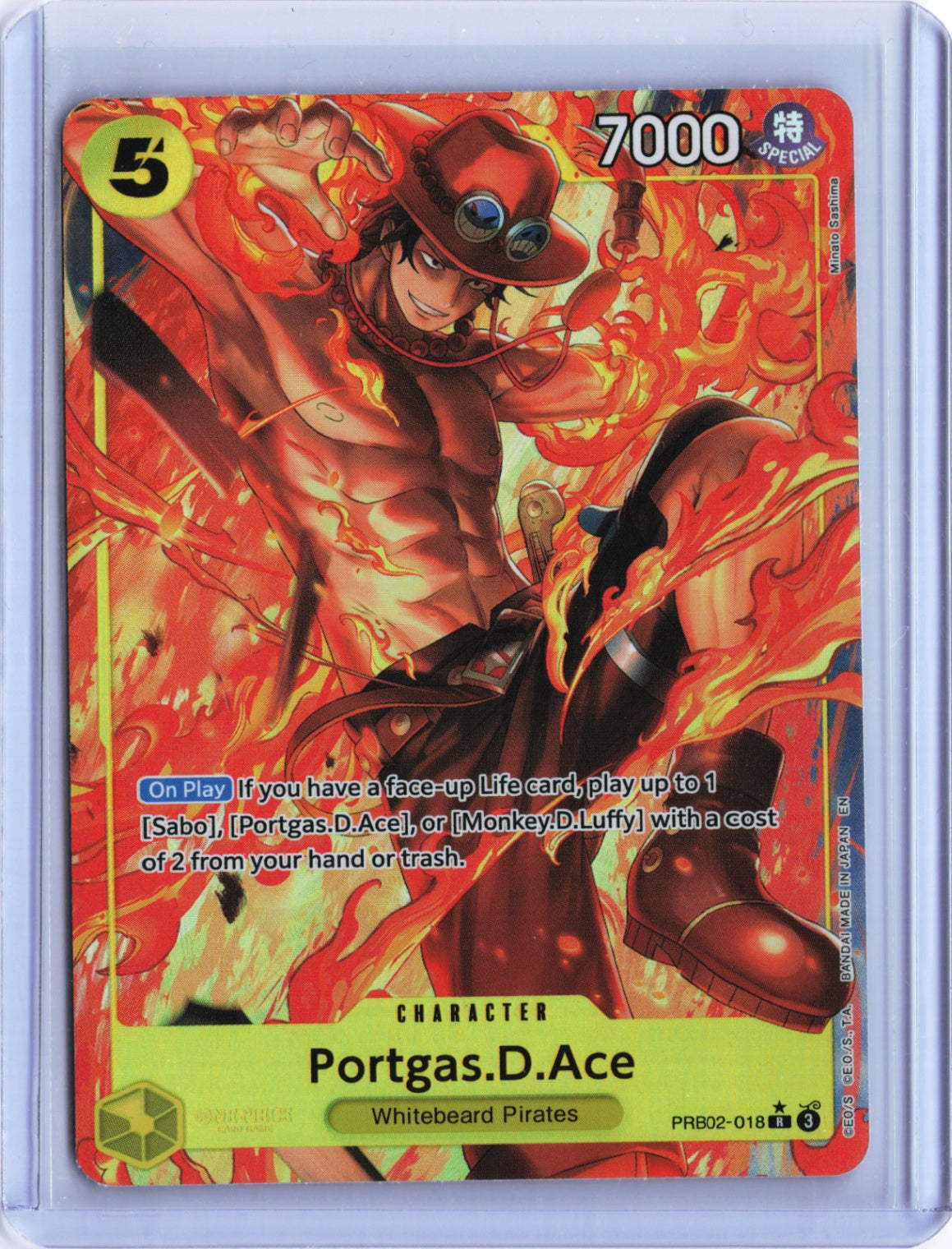 Portgas.D.Ace - (Alternate Art) R Premium Booster -The Best- Vol. 2 PRB02-018 NM