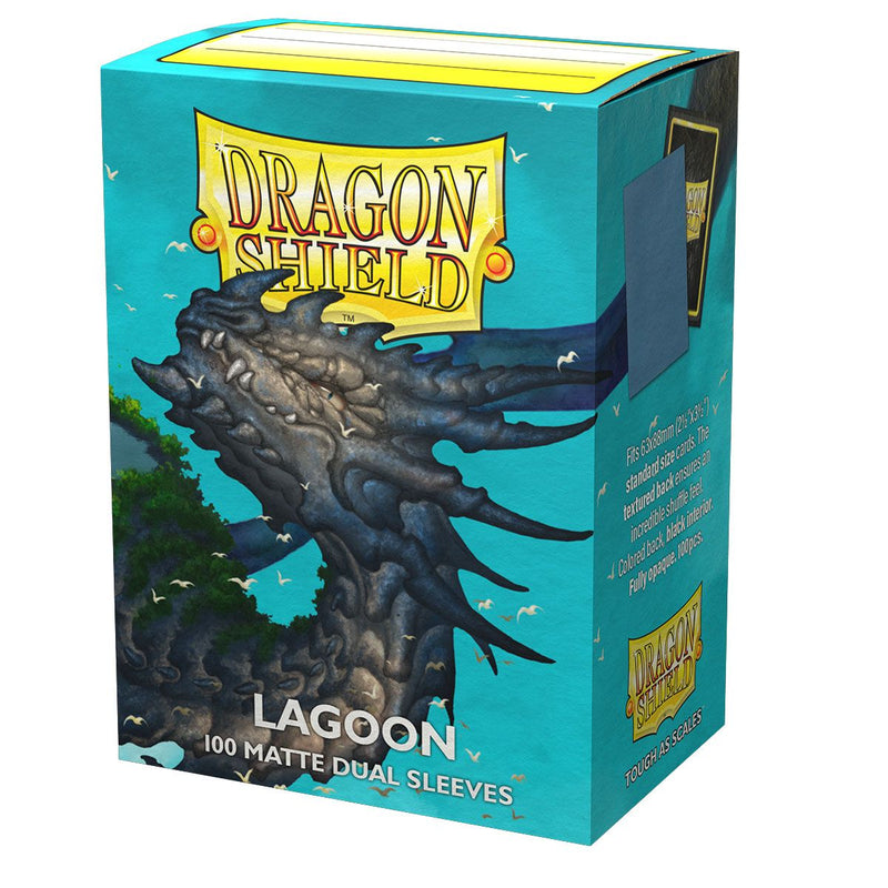 Dragon Shields: Dual Matte Lagoon Blue - Card Sleeves 100 Count