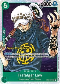 Trafalgar Law - Super Pre-Release Starter Deck 2: Worst Generation #ST02-009