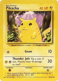 Pikachu - Base Set - 058/102