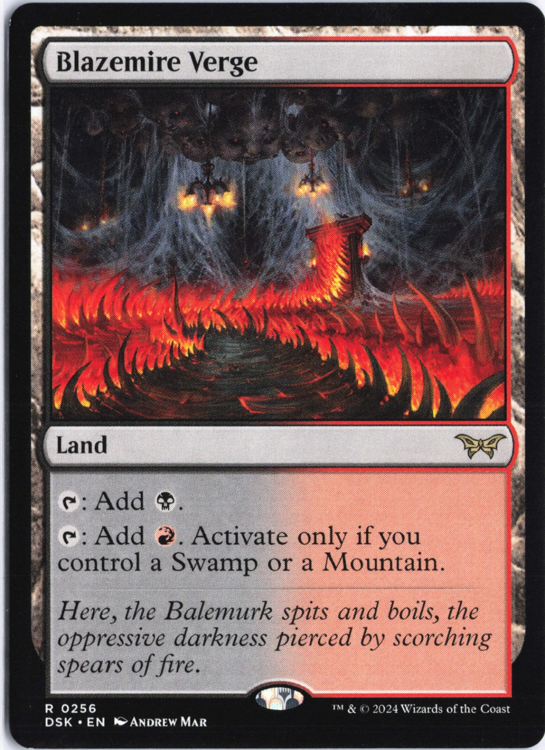 Blazemire Verge R Duskmourn: House of Horror 256 NM