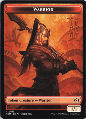Dragon (0011) // Warrior Double-Sided Token T Tarkir: Dragonstorm 11 // 13 NM (Back)