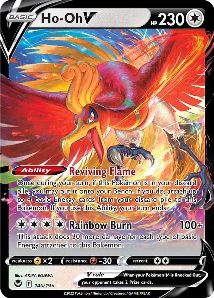 Ho-Oh V - Pokemon Silver Tempest #140/195