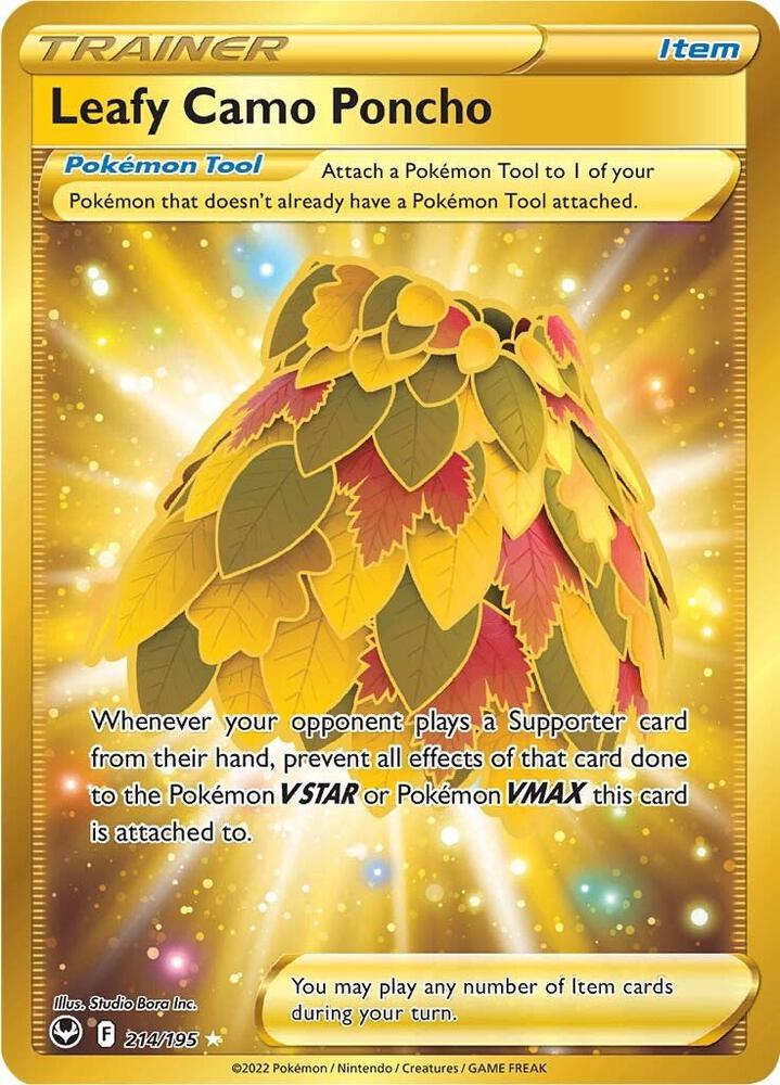 Leafy Camo Poncho (Secret) - Pokemon Silver Tempest #214/195