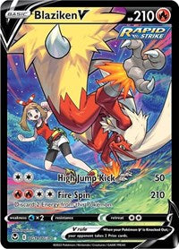 Blaziken V - Silver Tempest Trainer Gallery #TG14/TG30