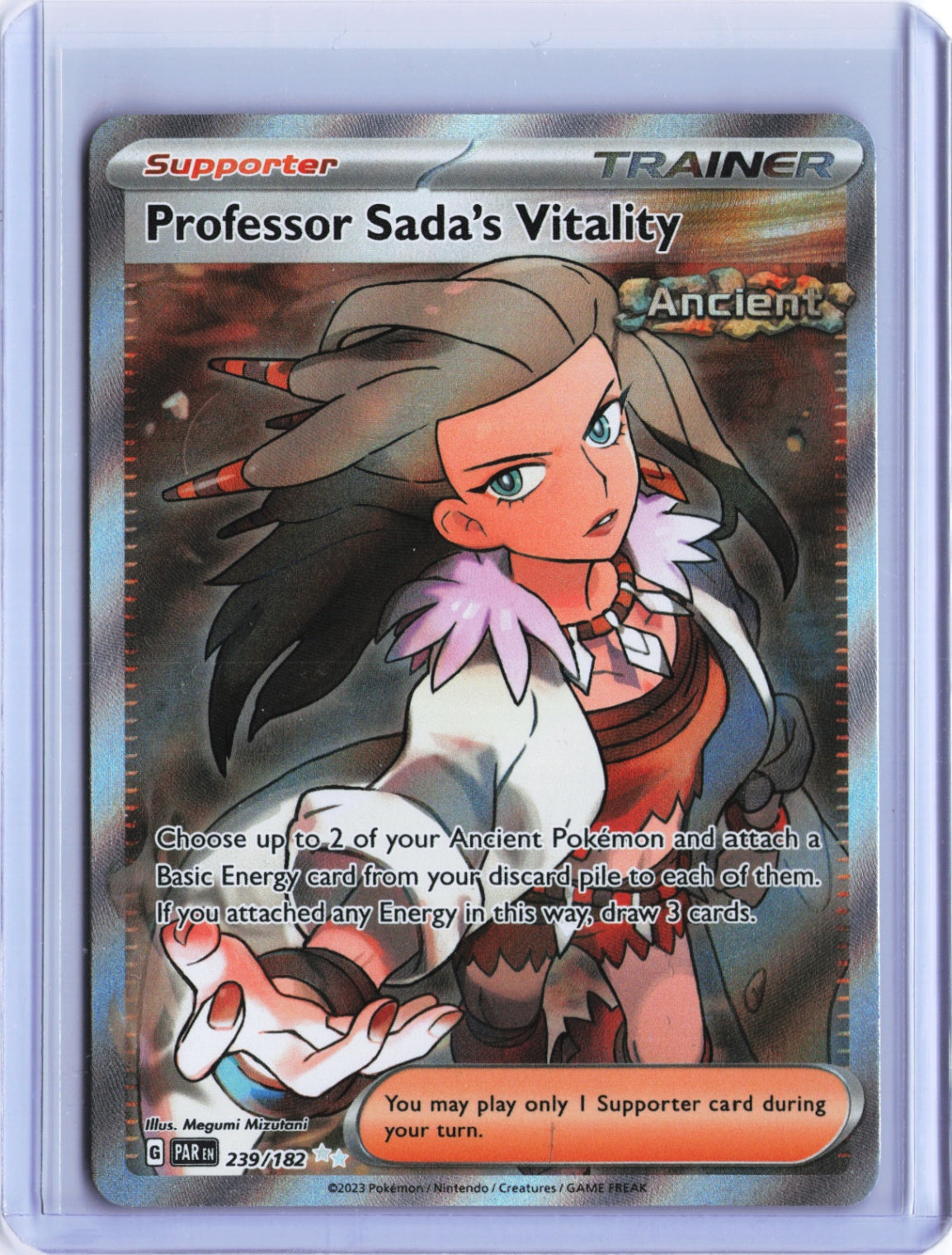 Professor Sada's Vitality - Ultra Rare SV04: Paradox Rift 239/182 NM