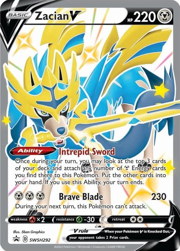 Zacian V (Shiny) - Sword & Shield Promo Cards #SWSH292