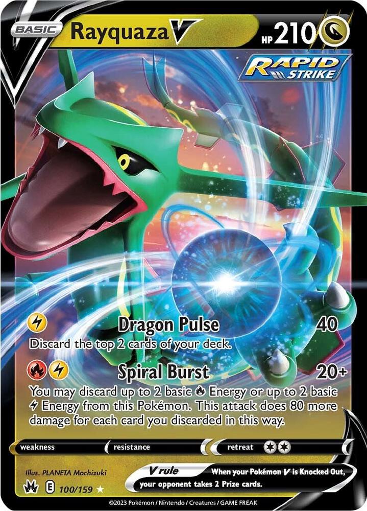 Rayquaza V - Pokemon Crown Zenith #100/159