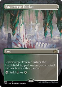 Razorverge Thicket (Borderless) - Phyrexia: All Will Be One - 373