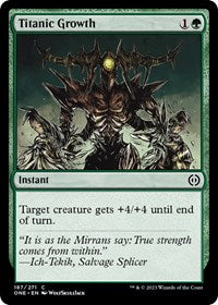 Titanic Growth - Phyrexia: All Will Be One - 187