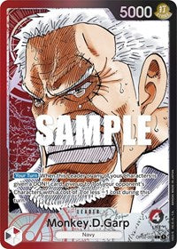 Monkey.D.Garp (002) (Alternate Art) - Paramount War #OP02-002