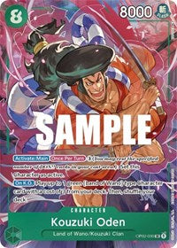 Kouzuki Oden (Alternate Art) - Paramount War #OP02-030