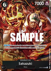 Sakazuki (Alternate Art) - Paramount War #OP02-099