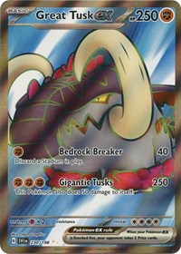 Great Tusk ex - Scarlet & Violet Base Set #230/198